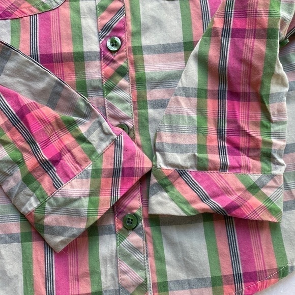 COOGI Little Kids Plaid Studded Patch Button Up Top Sz 6 - Picture 9 of 12